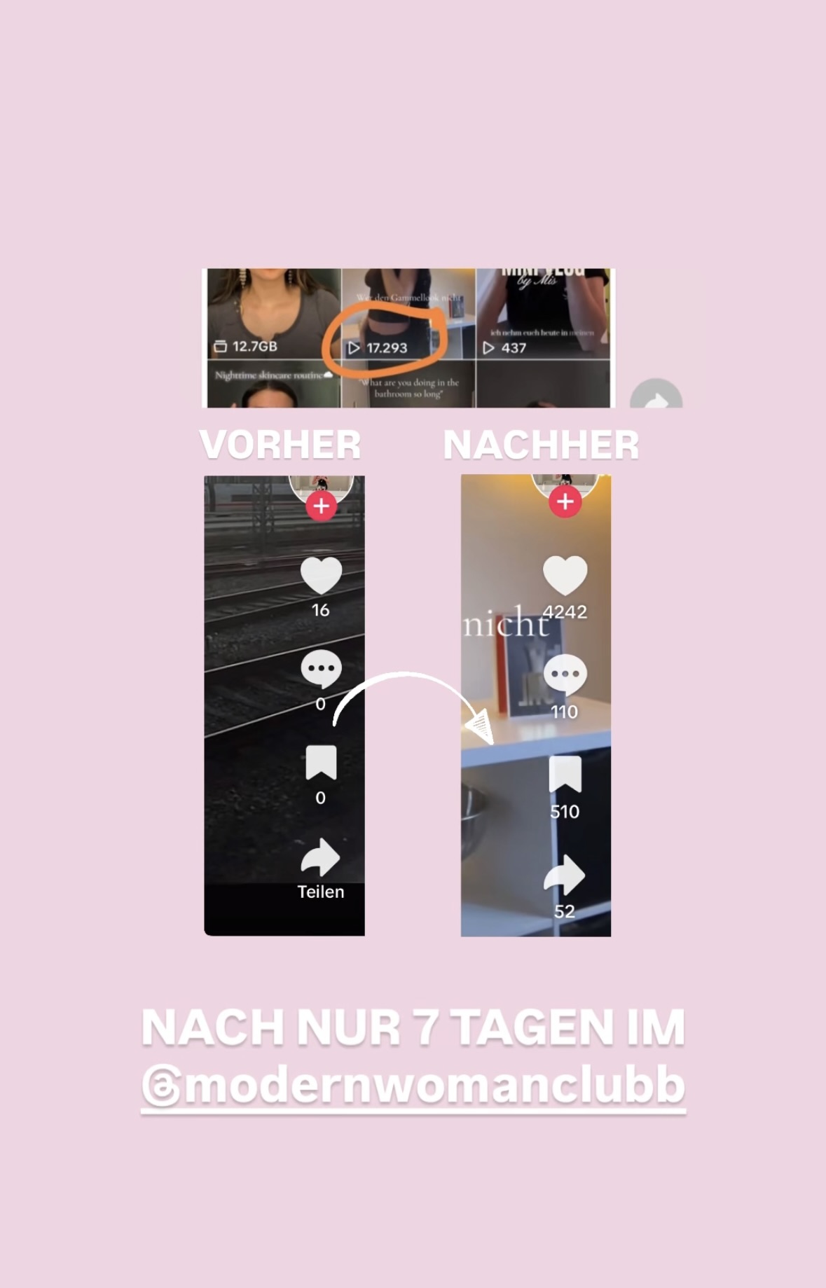 Nachricht einer Teilnehmerin